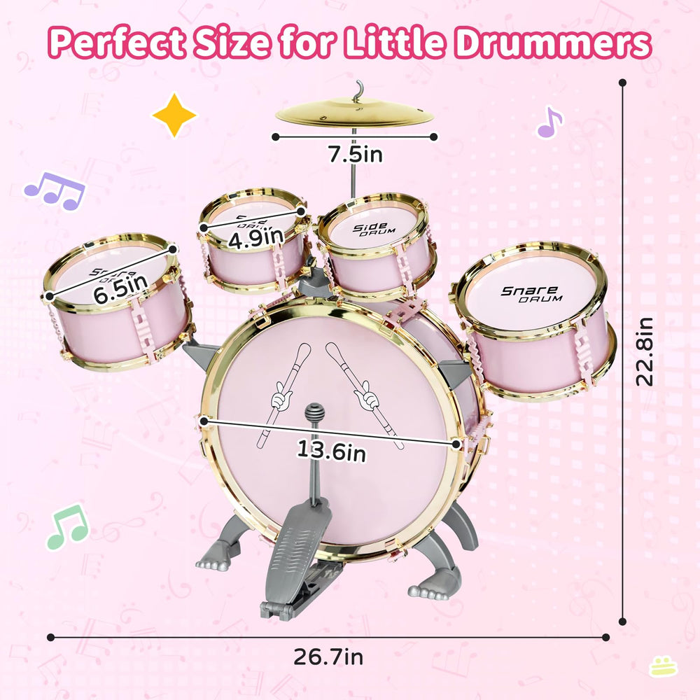 GoFujuco toddler drum set cymbal for bright engaging percussion sounds