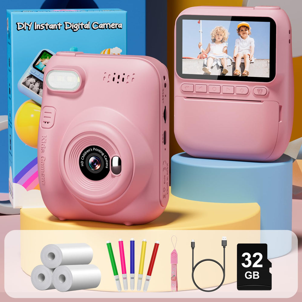 Gofunly Instant Print Camera USB Type-C charging for easy recharging on the go