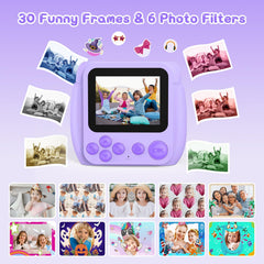 Gofunly kids camera instant print recording 1080P video on the go