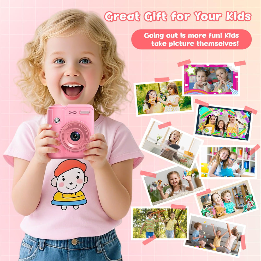 Gofunly Kids Camera screen-on detail demonstrates viewing photos.