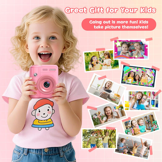 Gofunly Kids Camera screen-on detail demonstrates viewing photos.