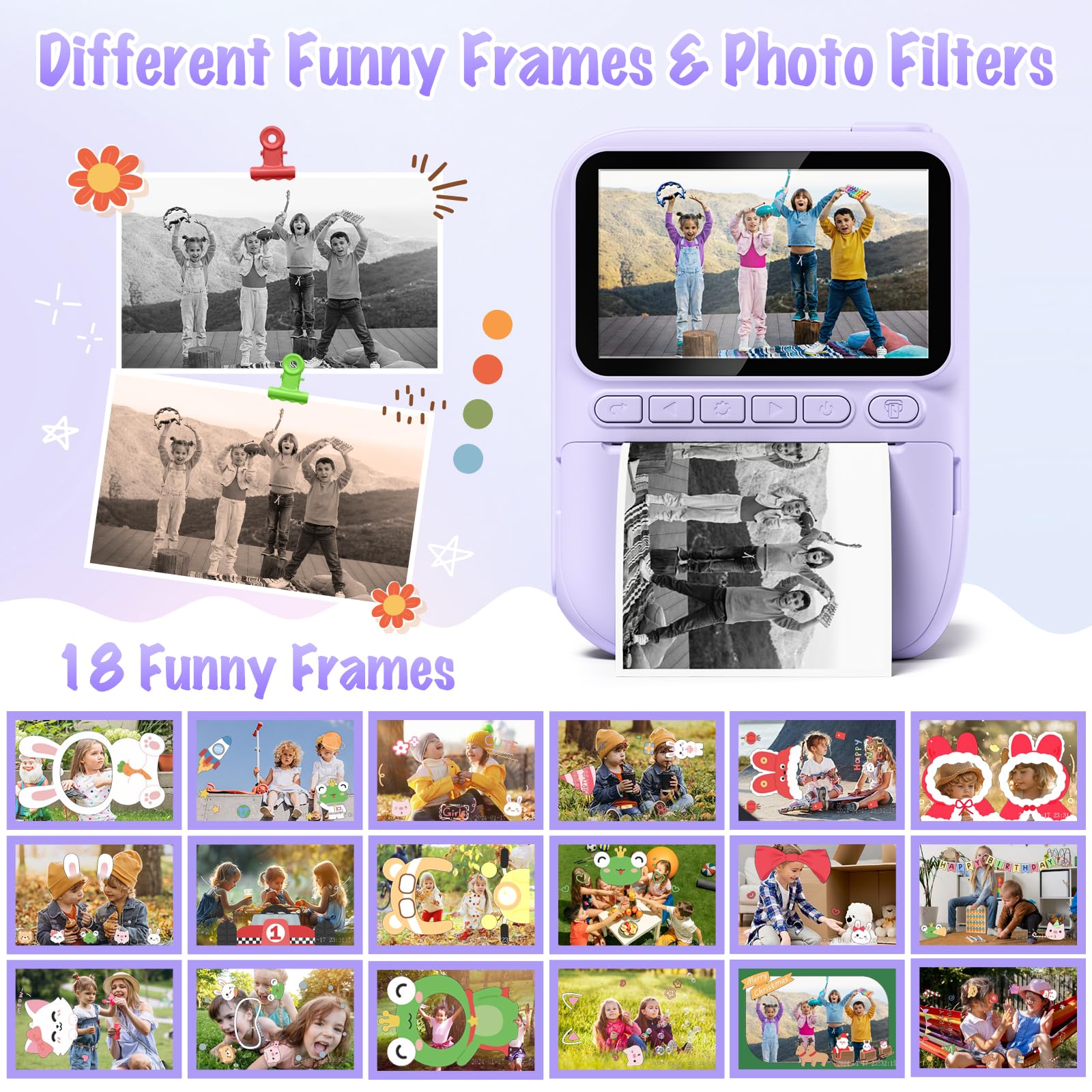 Gofunly camera includes 32GB SD card and a lanyard for portability.