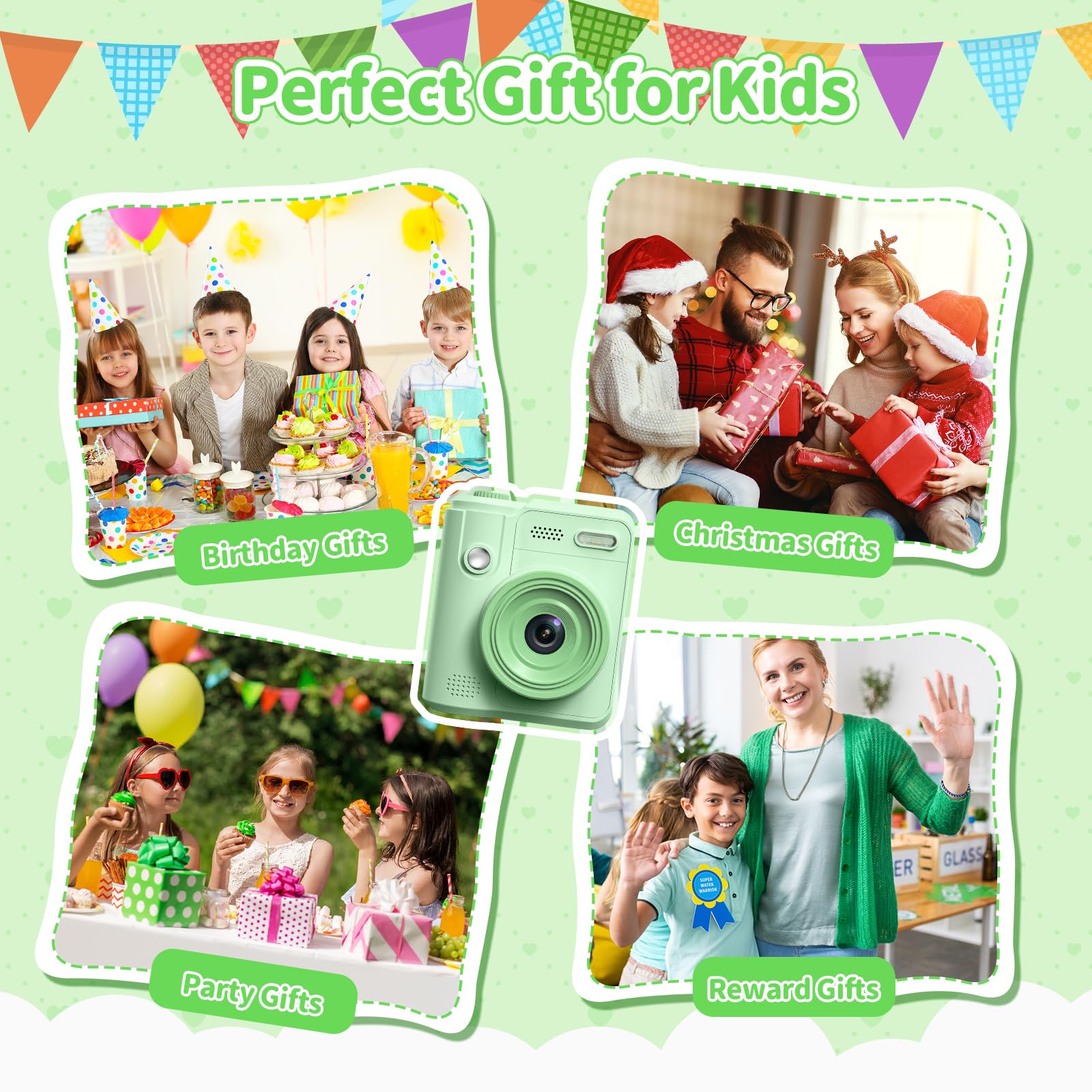 Gofunly Kids Camera color filters offering creative photo options.