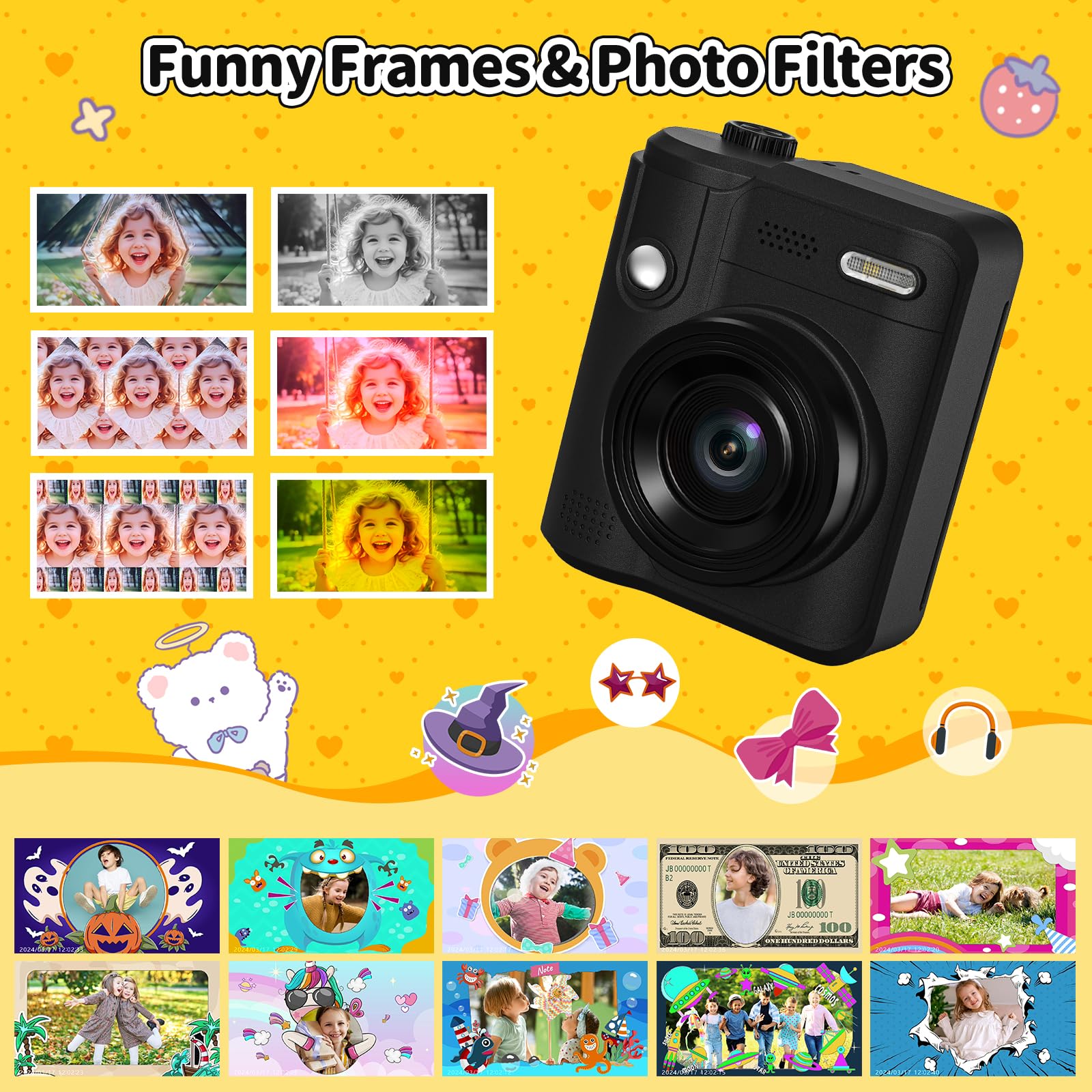 Gofunly Kids Camera durable shell ready for energetic play and drops