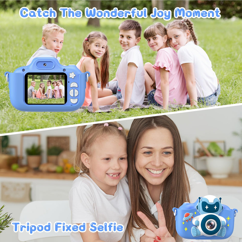 Gofunly Kids Camera IPS screen, vivid display for kids.