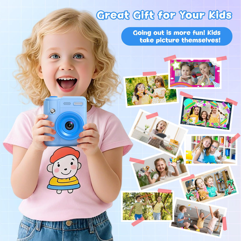 Gofunly Kids Camera printing mode enables instant photos