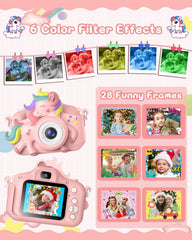 Gofunly Kids Camera with soft silicone anti-drop case