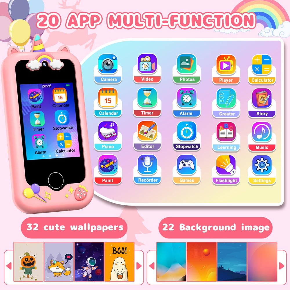Gofunly Kids Smart Phone dual cameras capture adorable moments