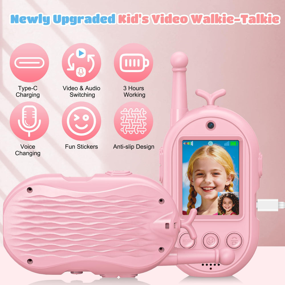 Gofunly video walkie talkies USB-C rechargeable, durable and ready for adventures.