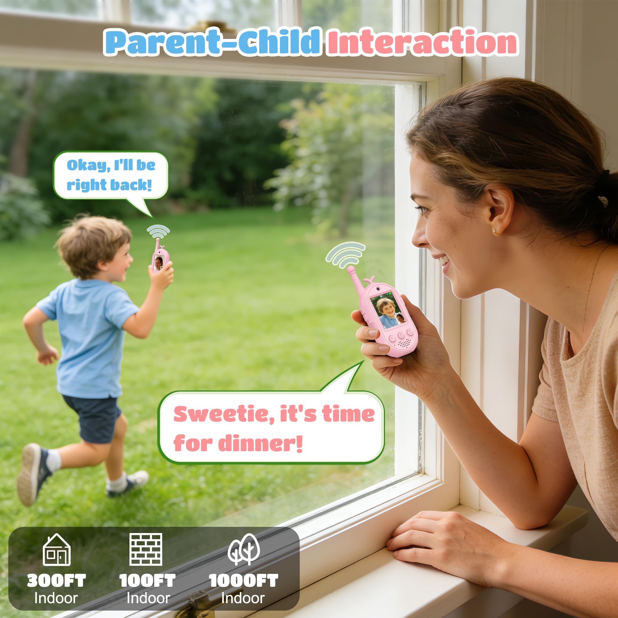 Gofunly video walkie talkies with voice changer and sticker effects unlock imagination.