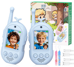 Gofunly video walkie talkies for kids with camera display for real-time smiles