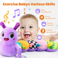 GoGonova musical caterpillar with 10 songs, engaging playtime.
