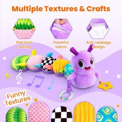 GoGonova tummy time caterpillar promotes neck and back muscle engagement.