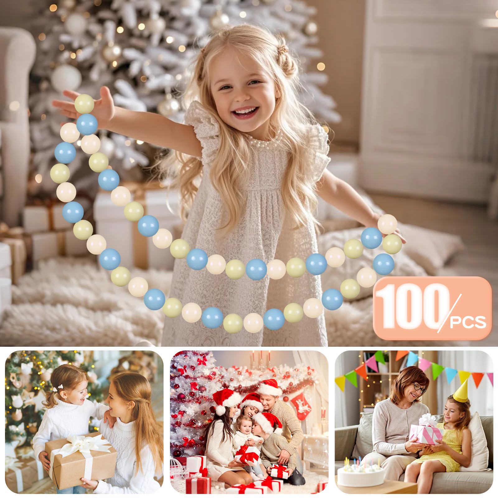 GOGOSO ball pit balls creamy blue cluster for vibrant color exploration.