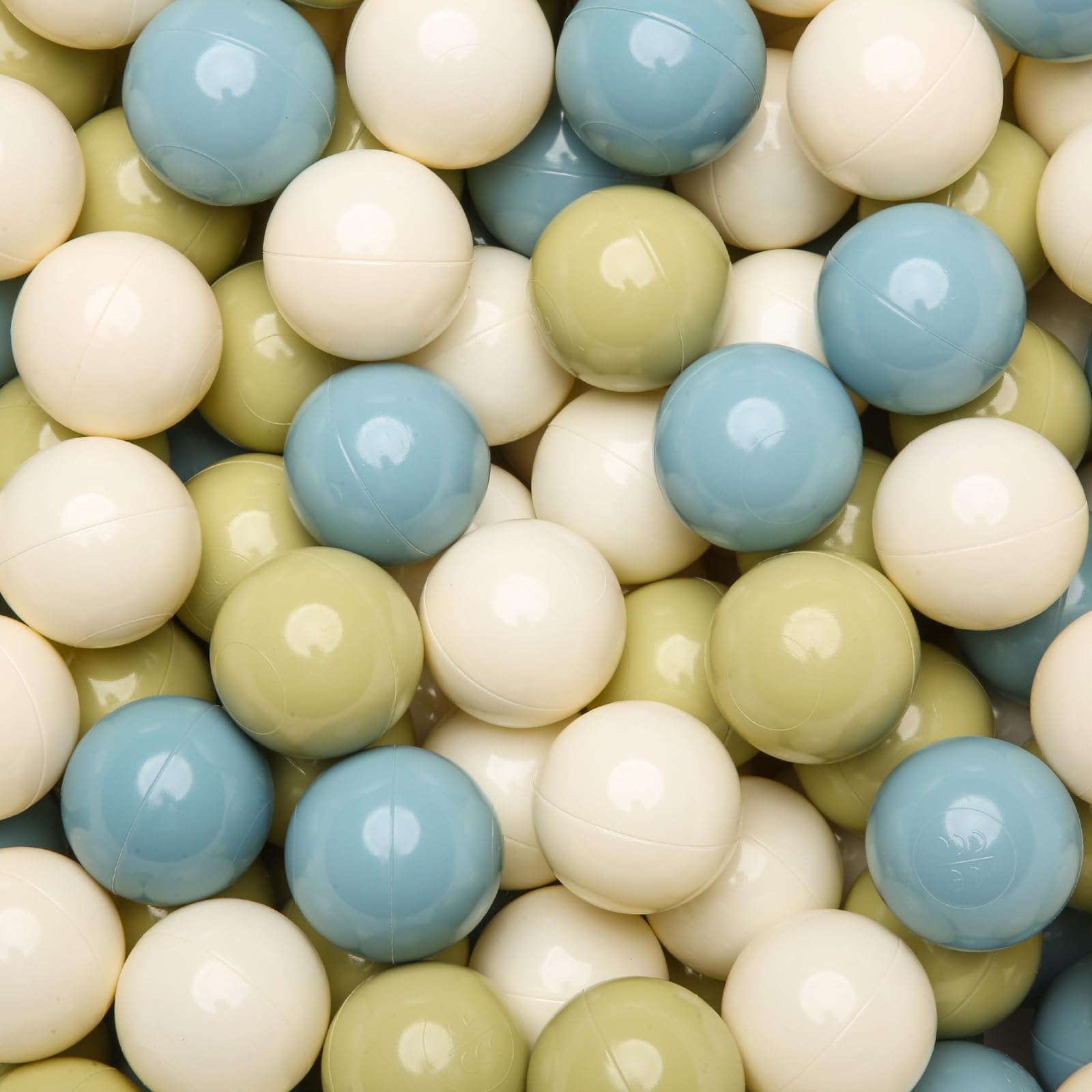 GOGOSO ball pit balls creamy green cluster for sensory play.