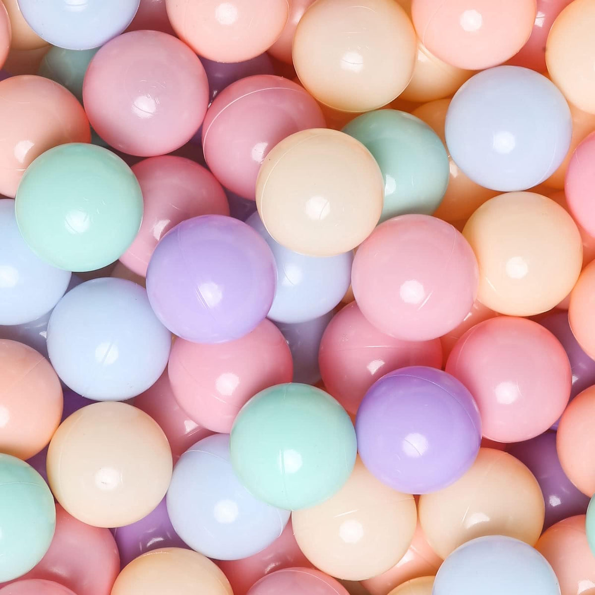 GOGOSO ball pit balls 2.15 inch diameter in bright colors.