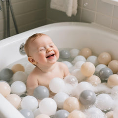 GOGOSO beige ball pit balls for safe pastel play with toddlers