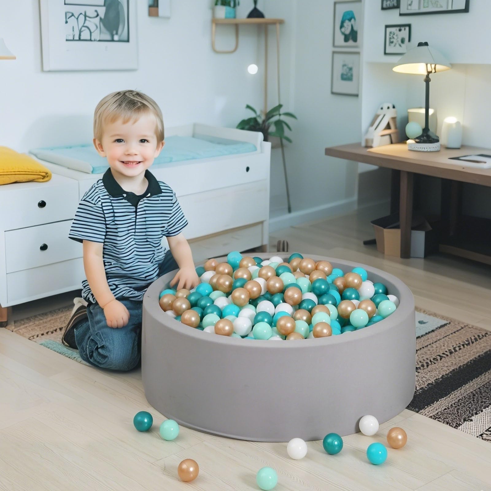 GOGOSO ball pit balls are non-toxic and BPA-free for safe playtime.