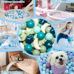 GOGOSO colorful pit balls support pool time and outdoor fun.