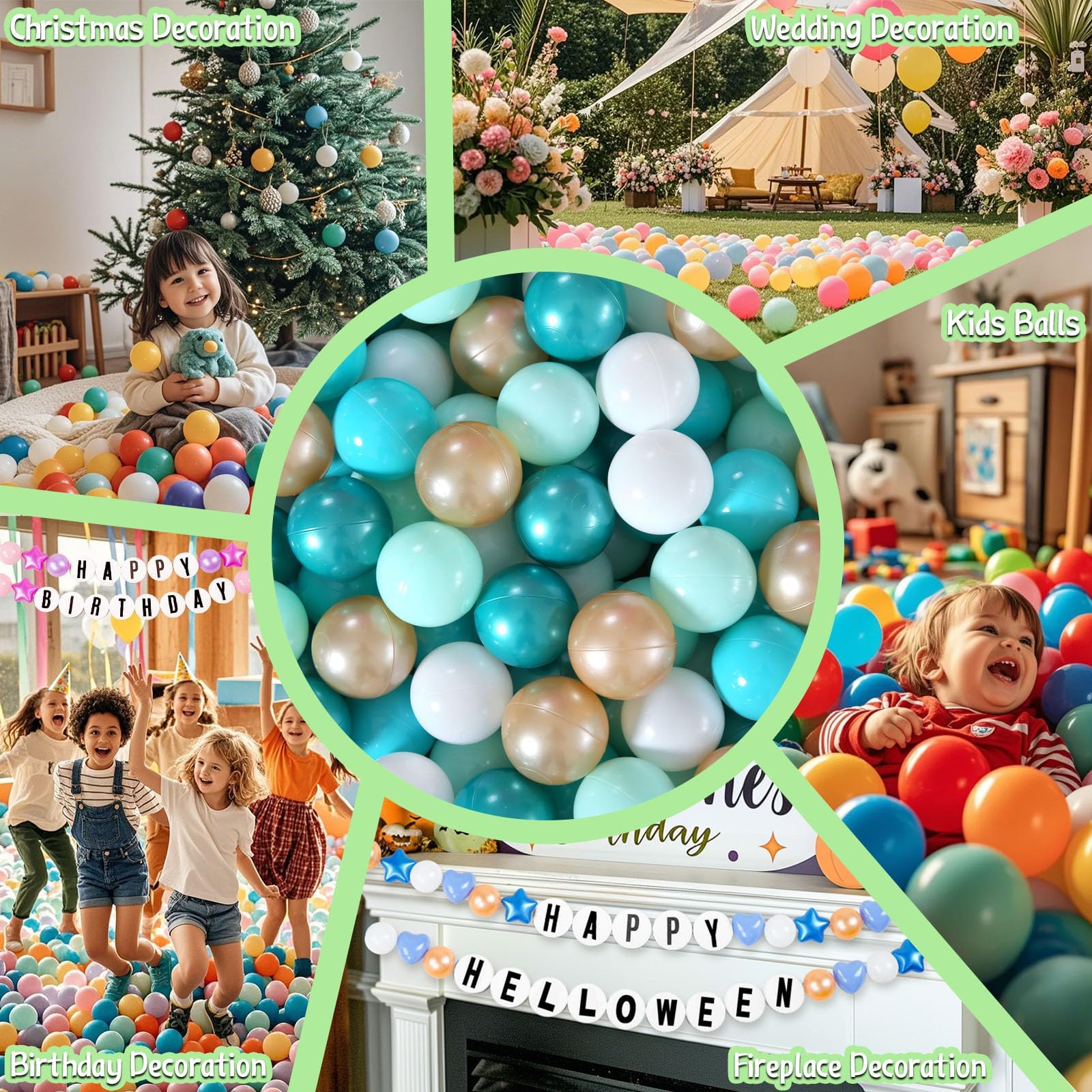 GOGOSO ball pit balls for kids add colorful, engaging play to any play tent.