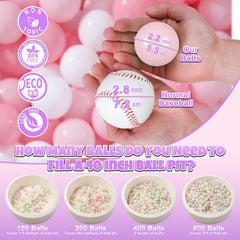 GOGOSO light pink ball pit ball, ideal for sensory play and easy grasp.