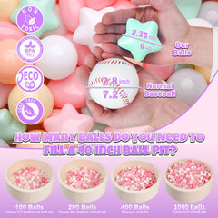 Pastel-colored GOGOSO balls support color recognition and tactile play for toddlers
