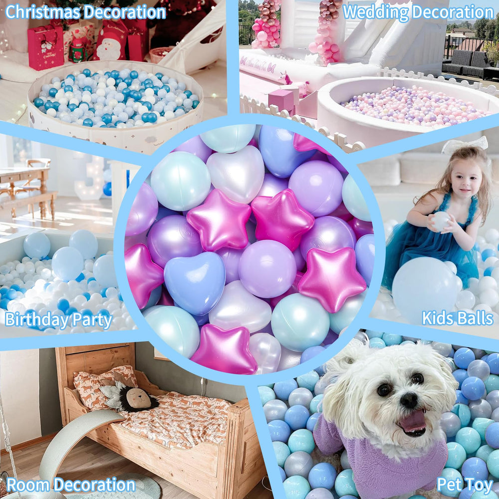 GOGOSO ball pit banner decor shows versatile party centerpiece and play setup.