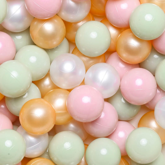 GOGOSO ball in pearl pink for sensory play in a ball pit