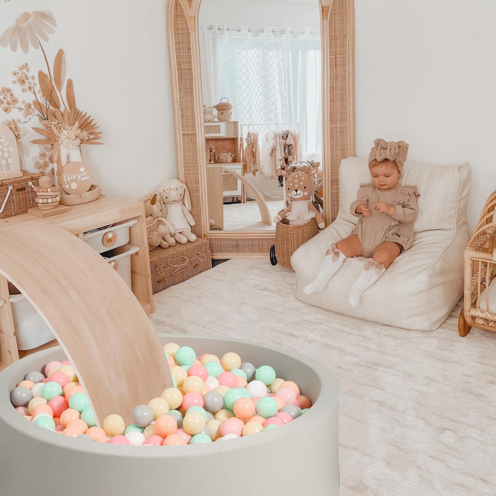 GOGOSO balls used as a photo prop for kids and pets