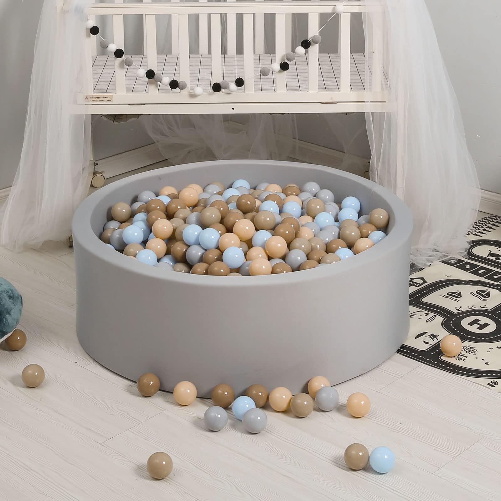 GOGOSO ball pits balls are non-toxic and BPA-free.
