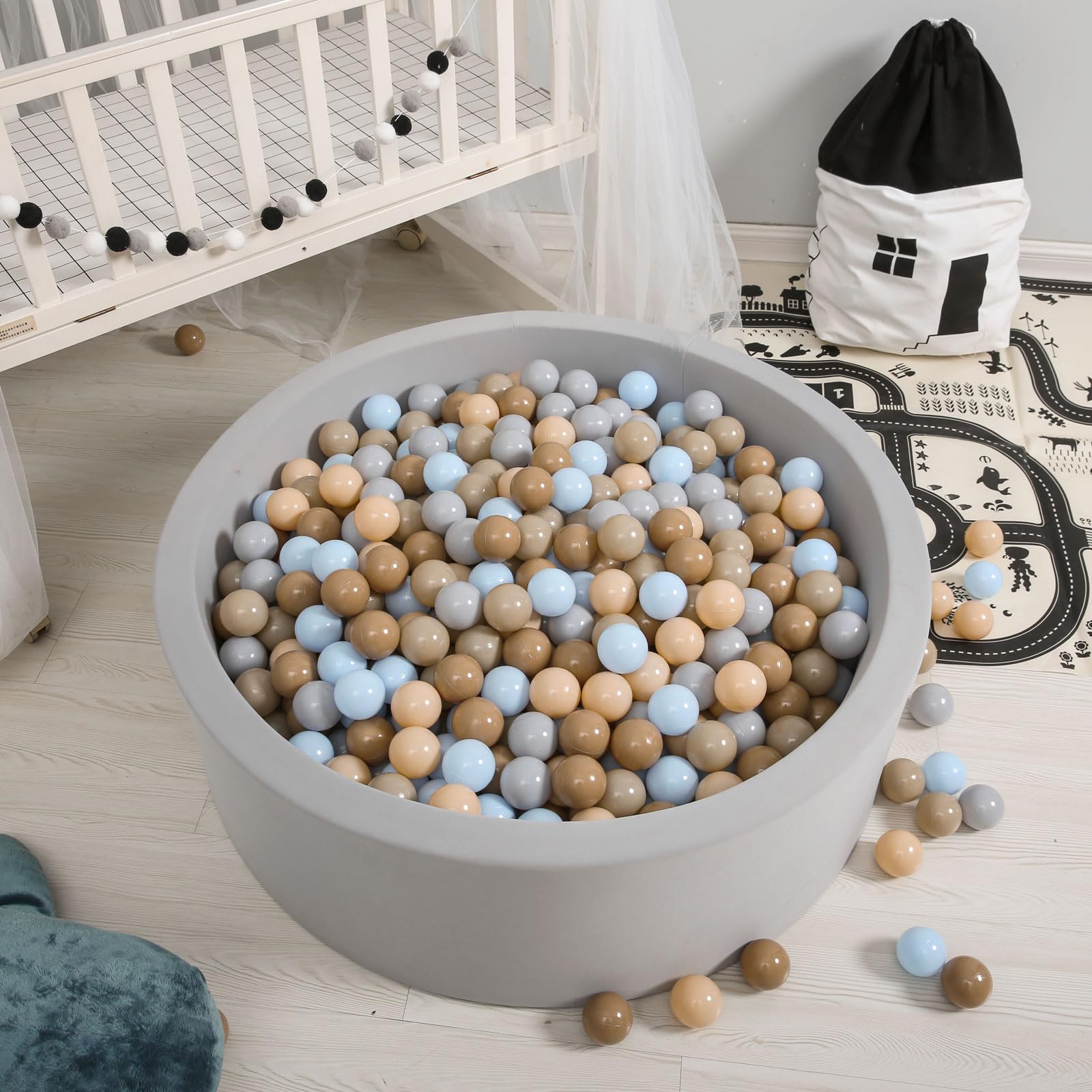 GOGOSO balls fit neatly in a storage bag for travel.