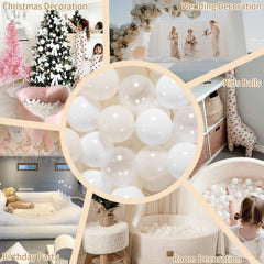 GOGOSO beige, white, and transparent colors enhance playroom decor.