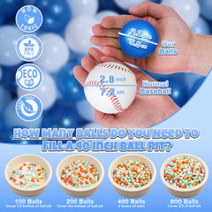 GOGOSO soft pastel balls 2-2 inch diameter ideal for easy grasping and sensory exploration.