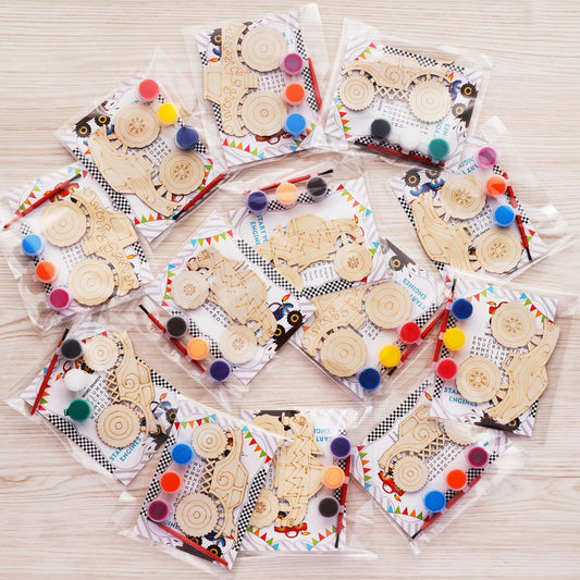 GOGREENWOVEN monster truck party favors kit ready for DIY crafts and celebration use