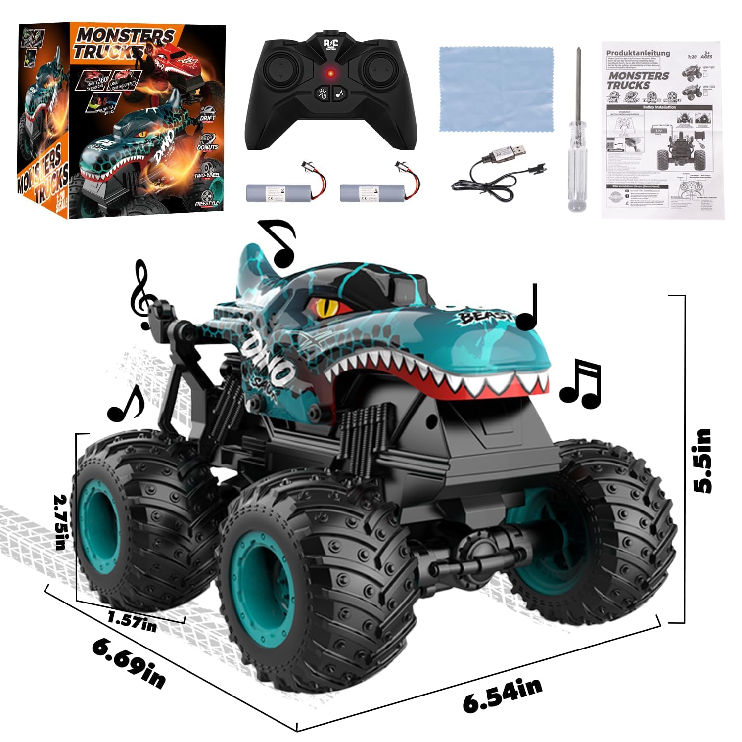 Gohero durable ABS body with rubber tires ready for active play.