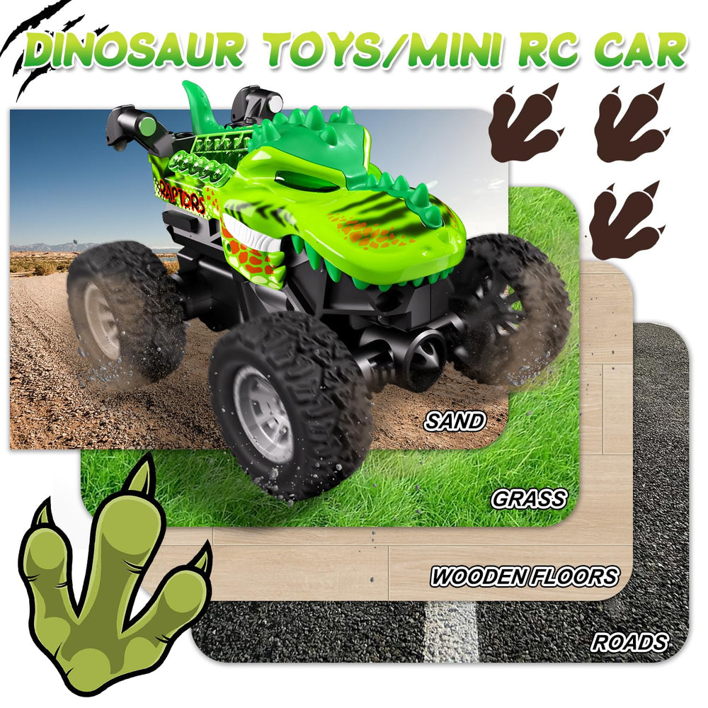 Gohero Monster Trucks alloy body offers durable, collision-resistant design.