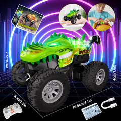 Gohero Monster Trucks anti-skid tires handle indoor and outdoor surfaces.