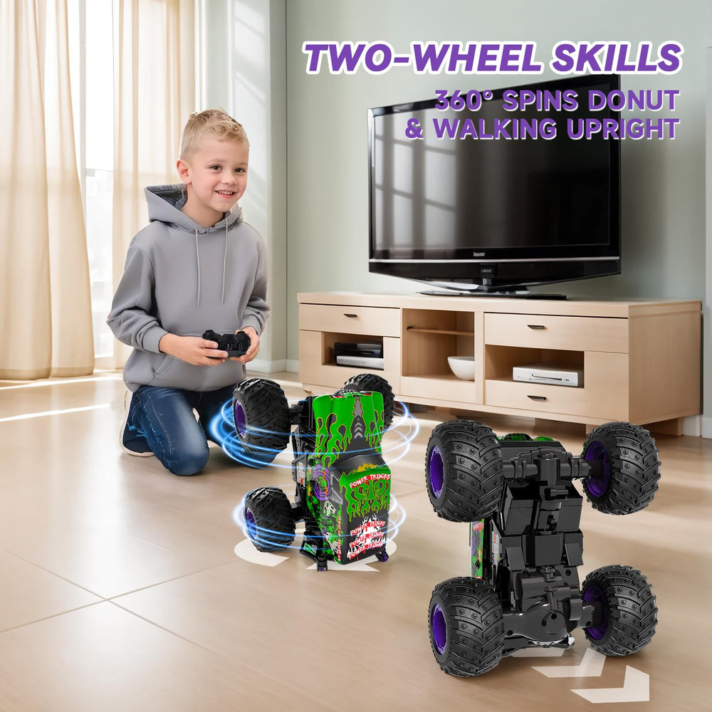 Gohero RC car 360° spin for thrilling backyard stunts and coordination.