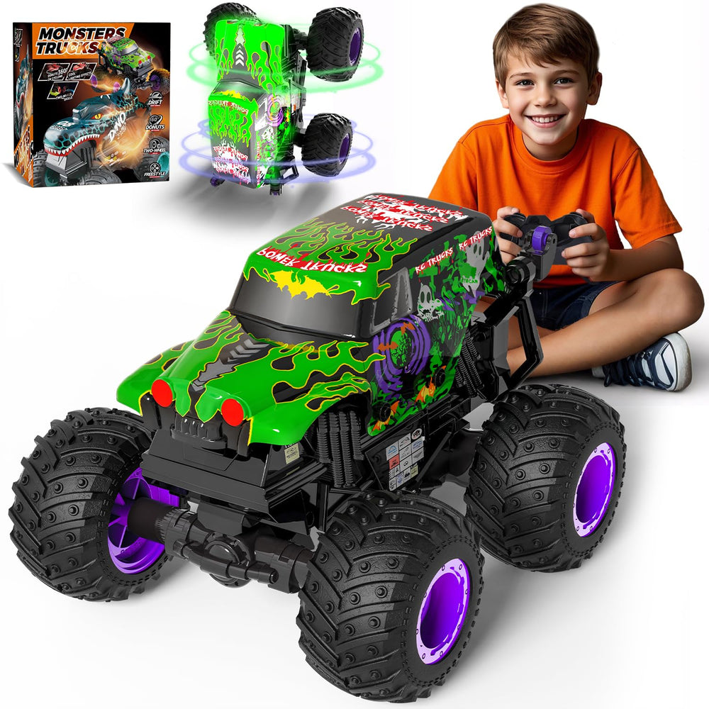 Gohero Monster Trucks side view, durable RC car for energetic outdoor play.