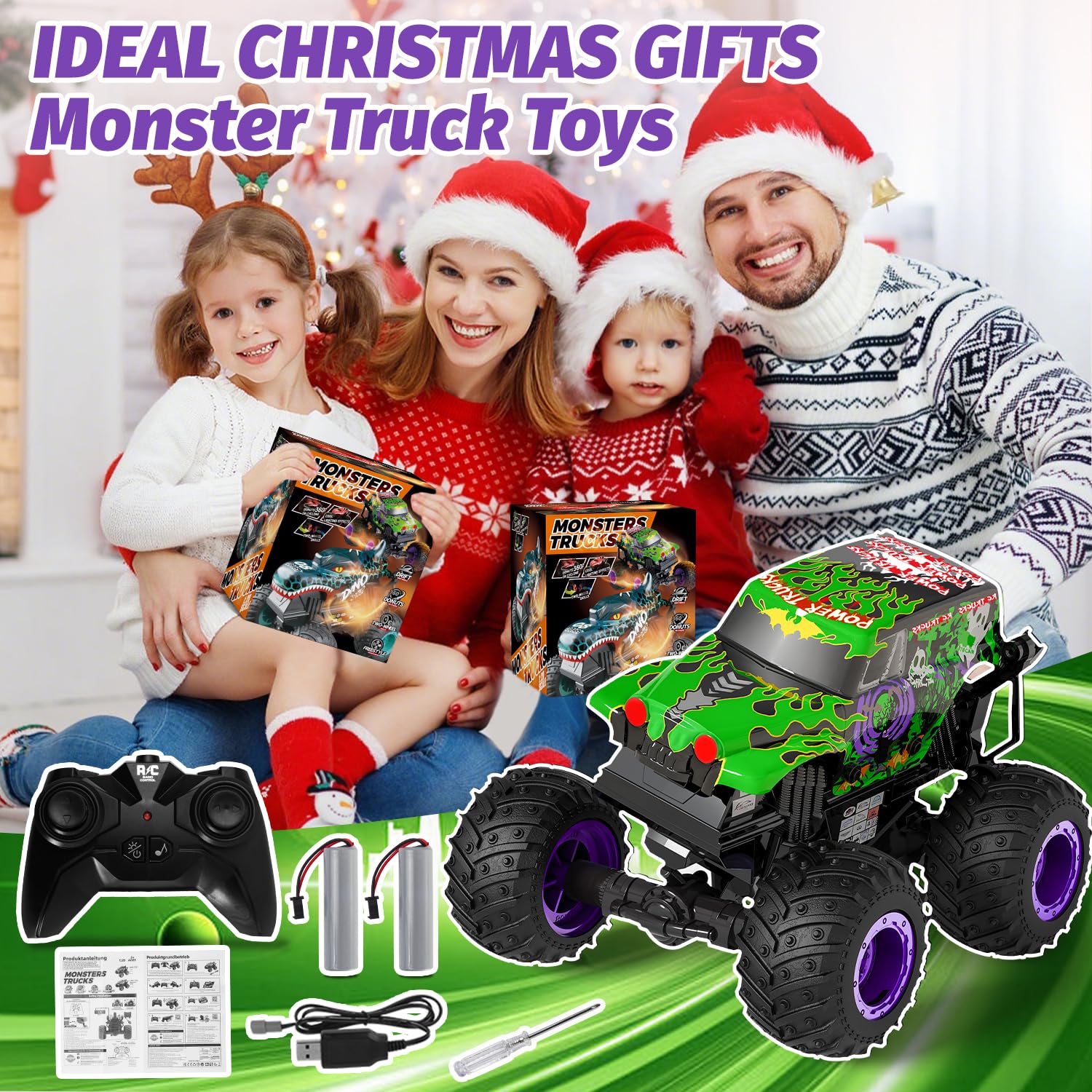 Gohero monster trucks gift packaging makes a ready birthday surprise.