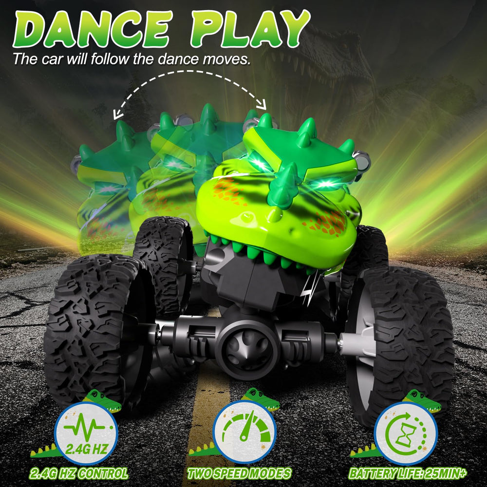 Gohero Monster Trucks perform two-wheel stunts to boost coordination and imagination.