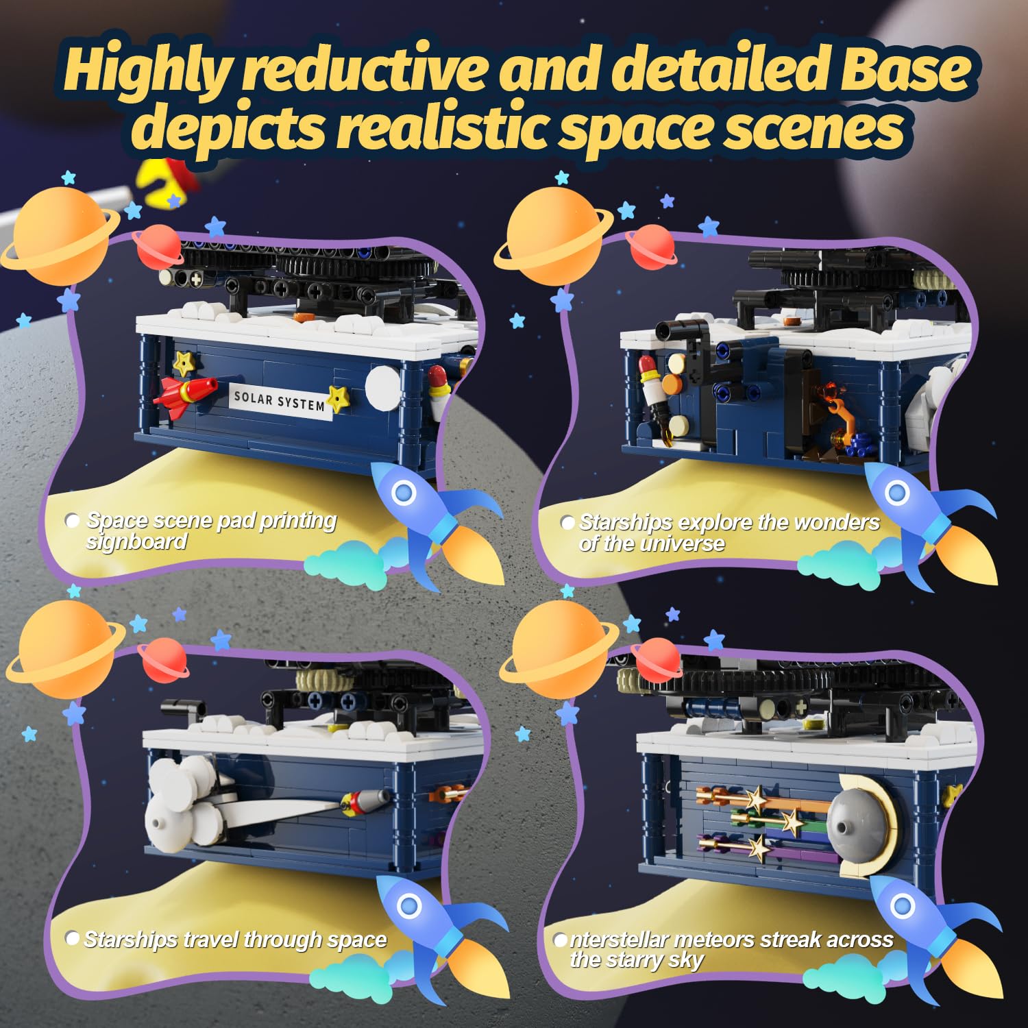 Gohero solar system planets orbit demonstrates rotating planets for interactive STEM play