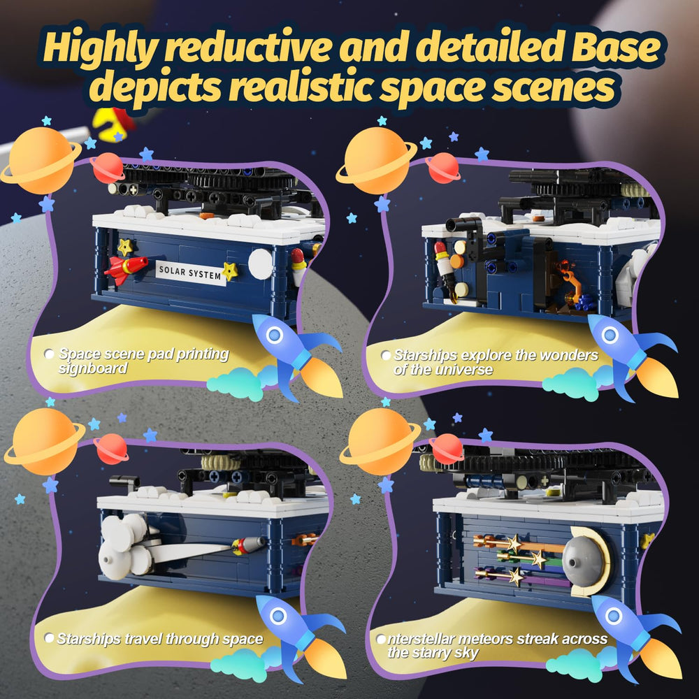 Gohero solar system planets orbit demonstrates rotating planets for interactive STEM play