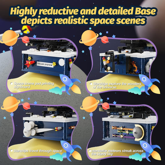 Gohero solar system planets orbit demonstrates rotating planets for interactive STEM play