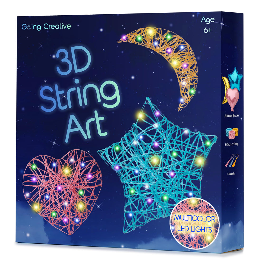 Going Creative 3D string art kit with heart balloon for kids' crafts and creativity