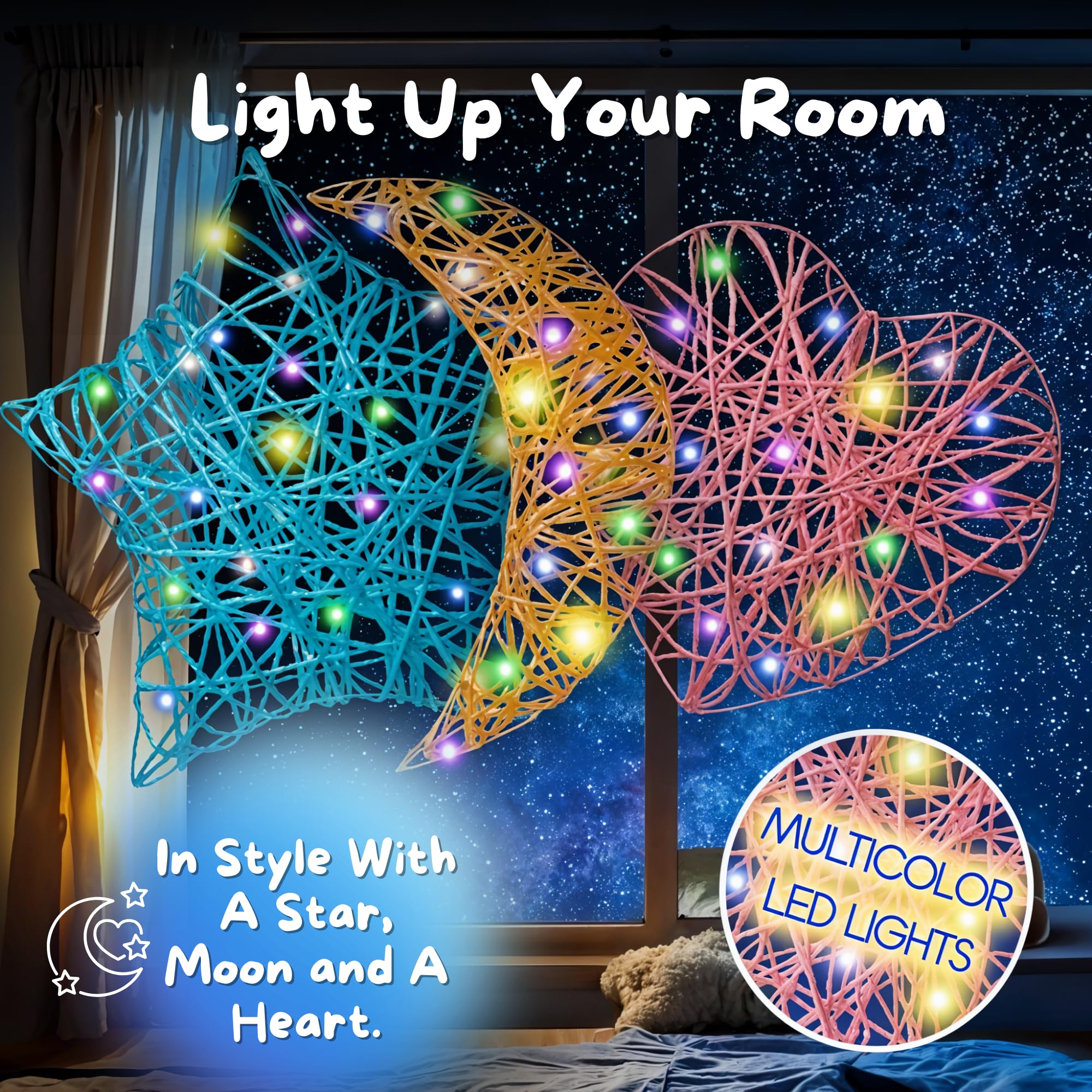 Going Creative 3D string art kit tassels in vibrant colors for texture