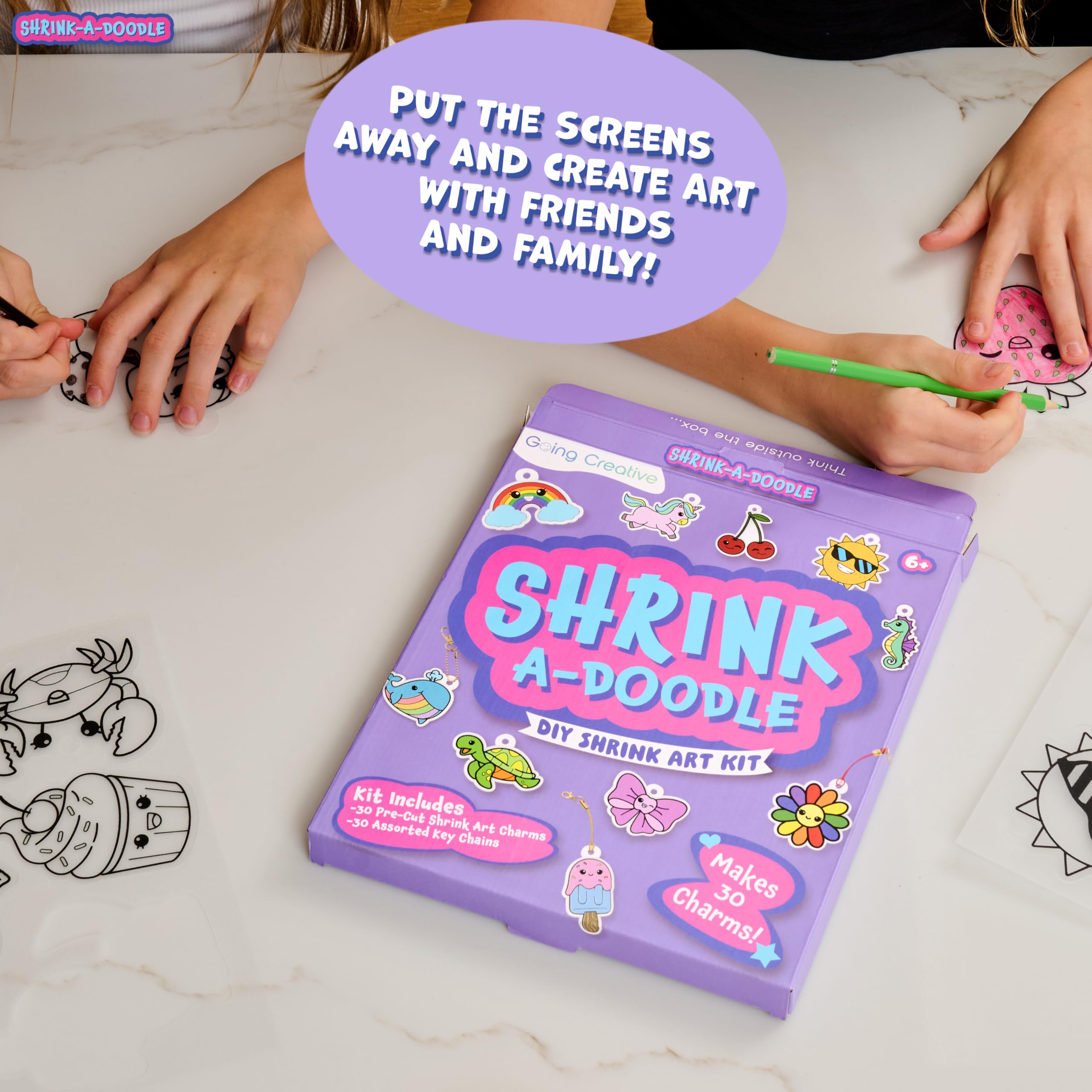 Going Creative Shrink-A-Doodle Kit durable arts and crafts for everyday play.