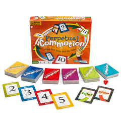 Goldbrick Games' Perpetual Commotion card flash fuels fast-paced play.