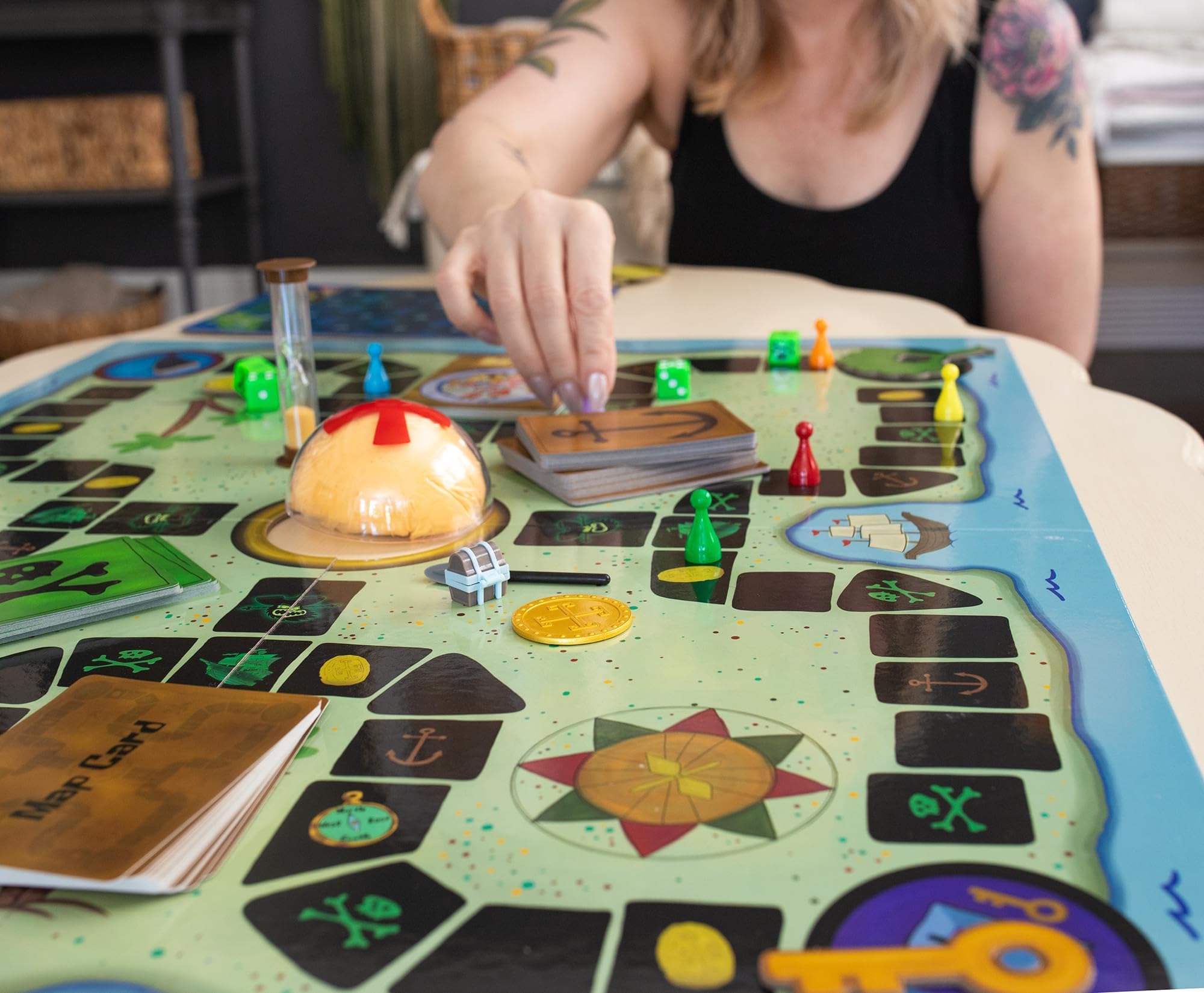 Golden Bell Studios game board provides clear layout for quick setup