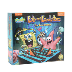 Golden Bell Studios SpongeBob Eels and Escalators board game cover boosts family game night appeal.